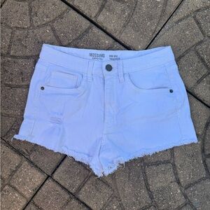 Mossimo High Rise White Denim Shorts